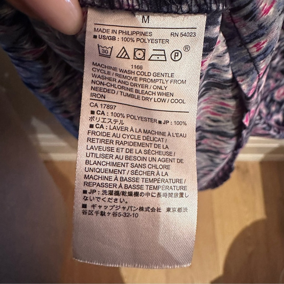 Banana Republic Midi Tiered Dress Ikat Print Positano Blue Boho Flowy Medium - Picture 8 of 9